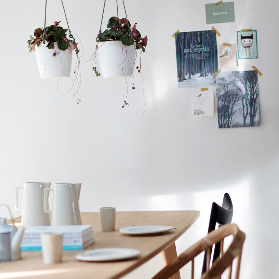 Elho Hängeschale Brussels rund weiß