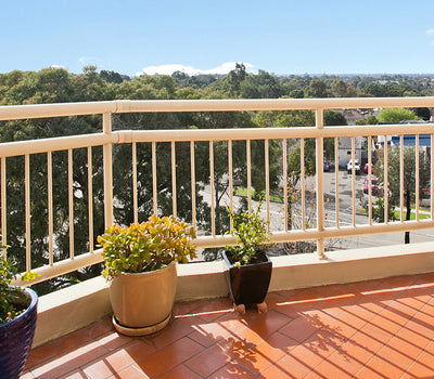 Balkon im Kontinentalklima