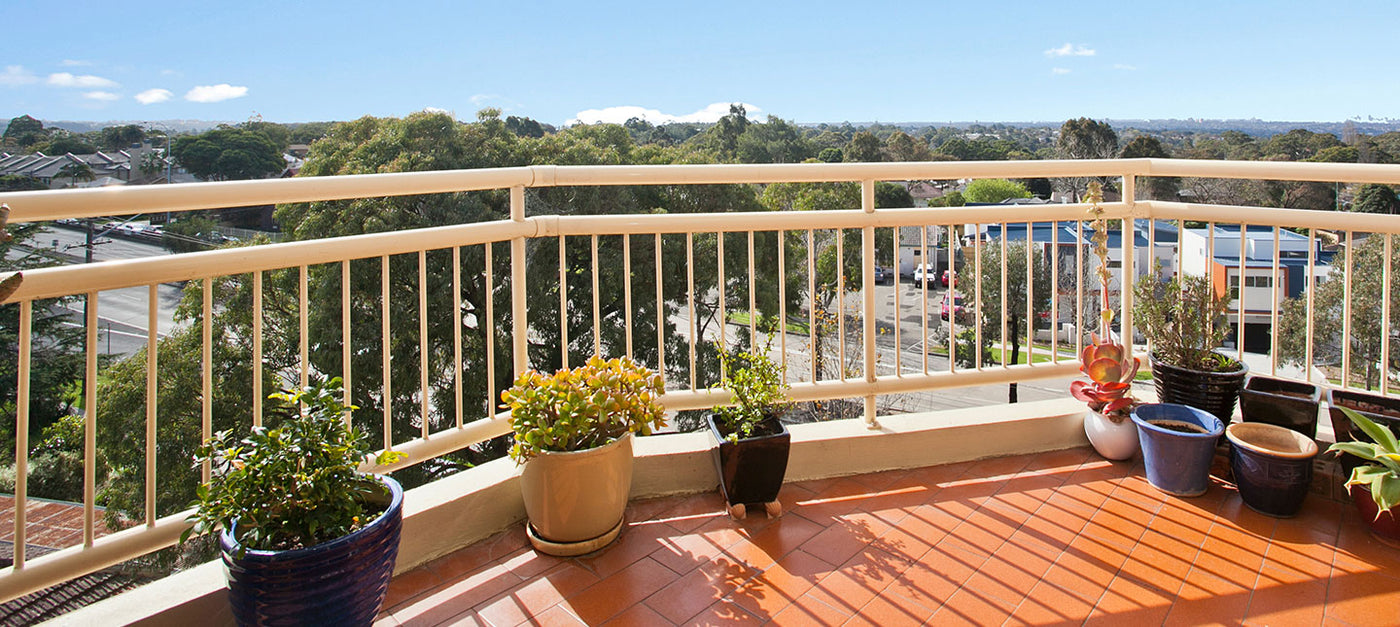 Balkon im Kontinentalklima