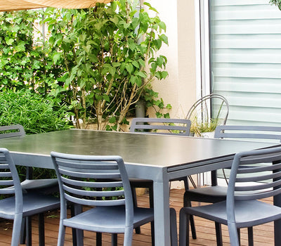 Verschiedene Terrassenstile