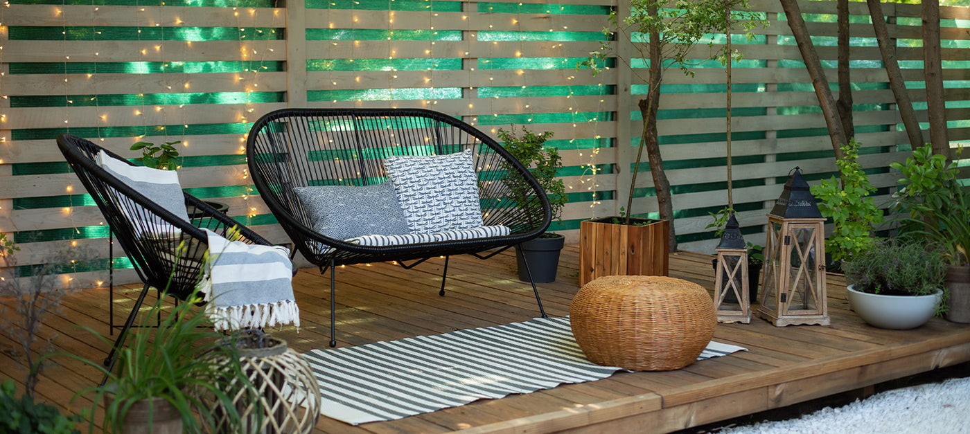 Schattige Terrasse