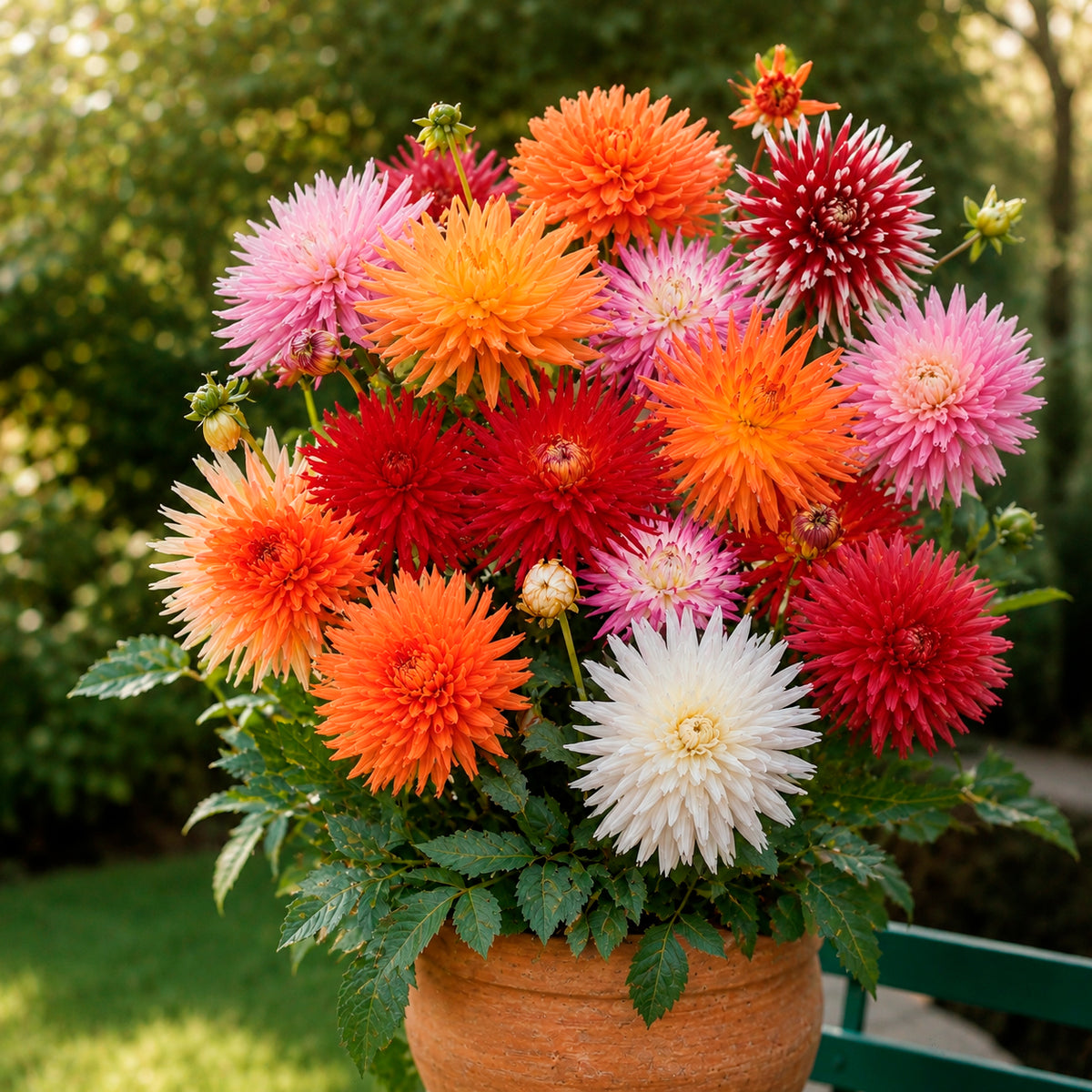 Dahlie Mischung 'Cactus' (x10) - Dahlia cactus - Willemse