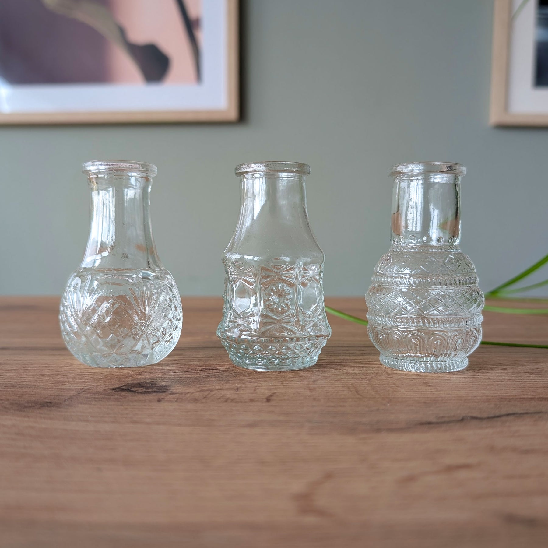 3 Vintage-Mini-Vasen