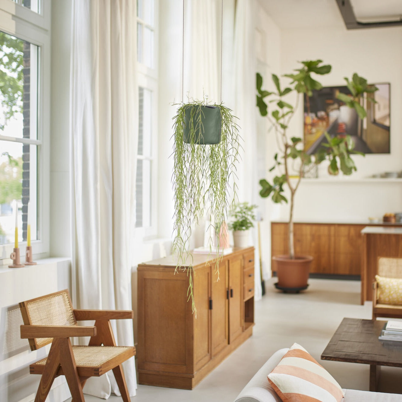 Verkauf Blumenampel - Aufhängung B für Swing grün ELHO