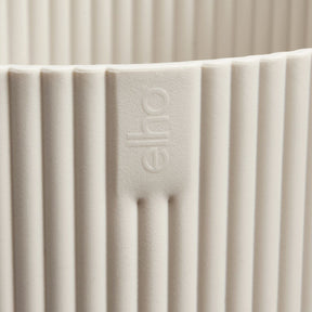 Innenblumentöpfe und Übertopf - Elho Blumentopf Vibes fold rund leinenweiß - 