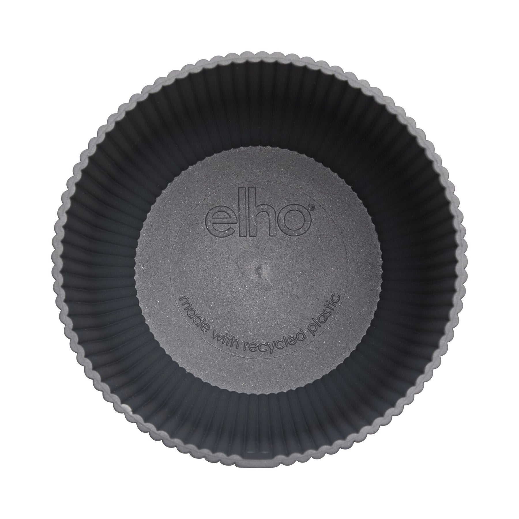  - Elho Blumentopf Vibes fold rund anthrazit - Innenblumentöpfe und Übertopf
