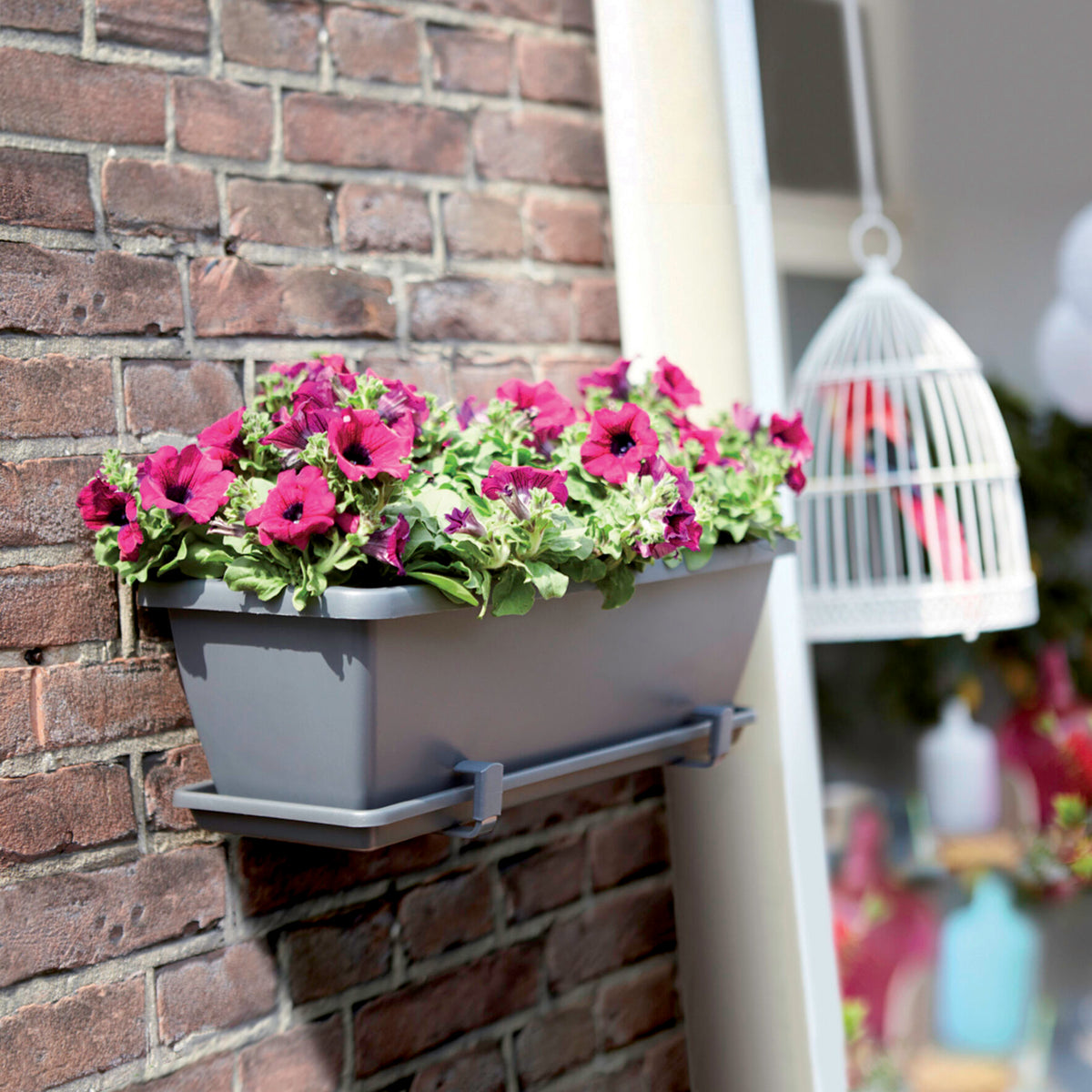 Barcelona Balkonkasten anthrazit