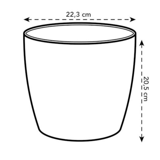 Elho Blumentopf Brussels rund anthrazit