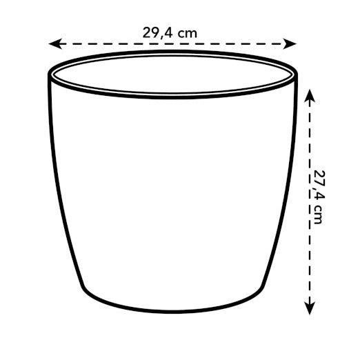 Elho Blumentopf Brussels rund anthrazit