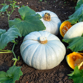 Kürbis Ungarische Blaue - Cucurbita maxima Bleu de Hongrie - Willemse