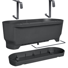 Pflanzgefäße und Blumenkästen - Balkonkasten Greenville Living schwarz - 