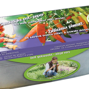 Kit Piment Hungarian Hot Wax im Blumenkasten Zink Biologische Samen - Willemse