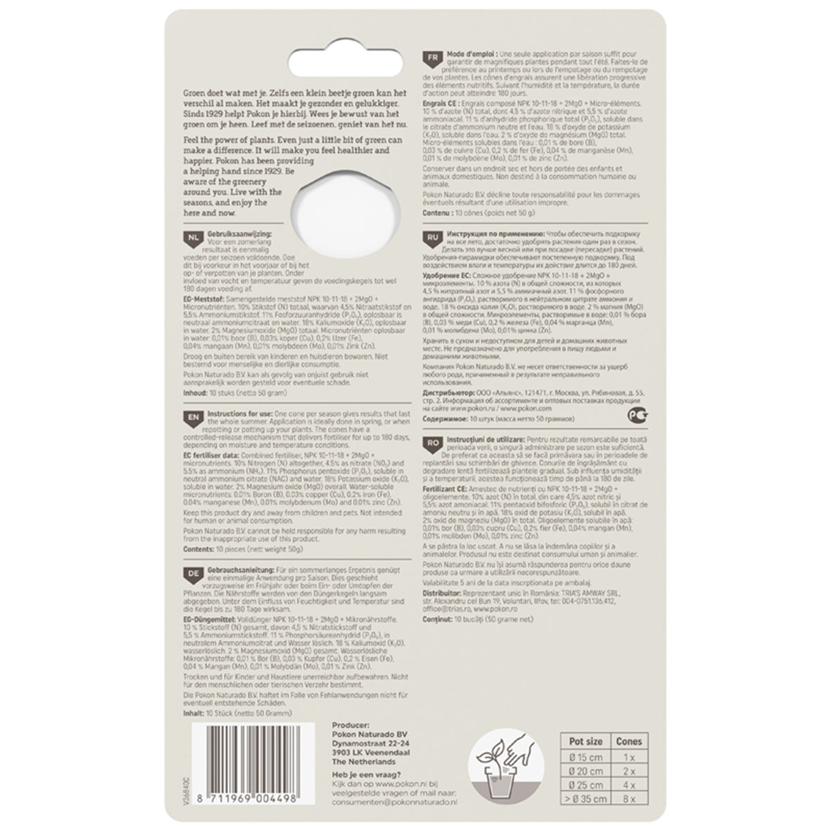 Pokon Dünger für Terrassen- und Balkonpflanzen